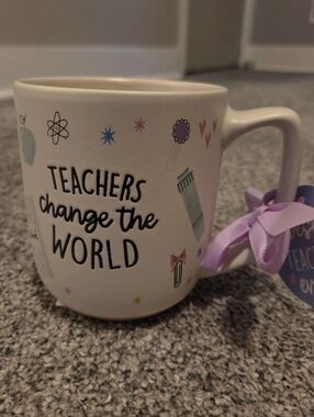 Teachers Change the World White Ceramic Mug